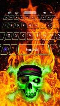 Hell Skull Fire Keyboard Theme screenshot 1