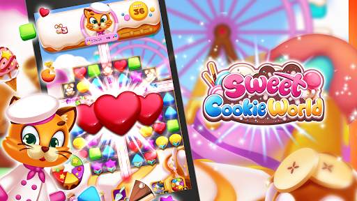 Sweet Cookie World: Match 3 screenshot 2