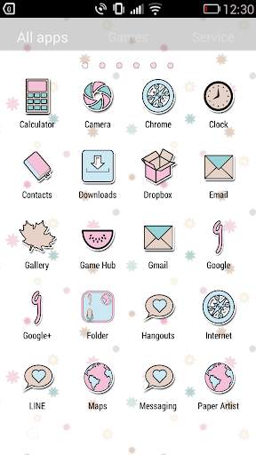 Free Pink Launcher Theme screenshot 3