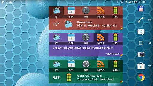 Weather and News Info Widget screenshot 9