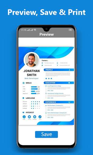 Professional CV Maker - Free Resume Builder скриншот 7