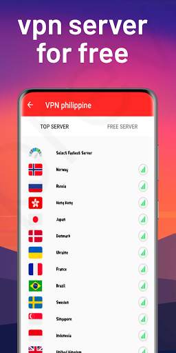 VPN Philippines - Free VPN Proxy & Secure Service‏ screenshot 3