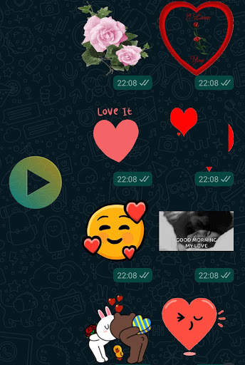Romantic Love animated stickers for WhatsApp screenshot 6