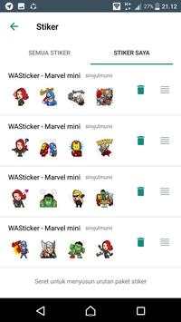 Stickers for Whatsapp Sticker MARVEL mini Heroes screenshot 1