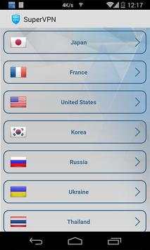 SuperVPN : Free Vpn Client VPN Master screenshot 4