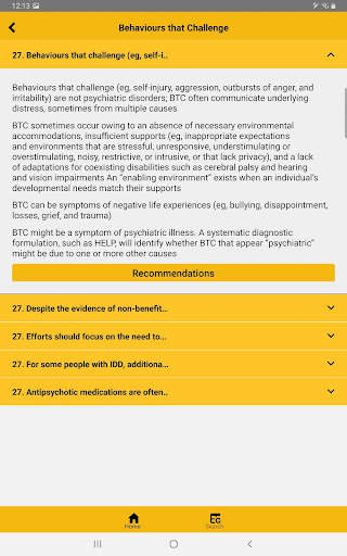 Developmental Disabilities Primary Care Guidelines screenshot 7