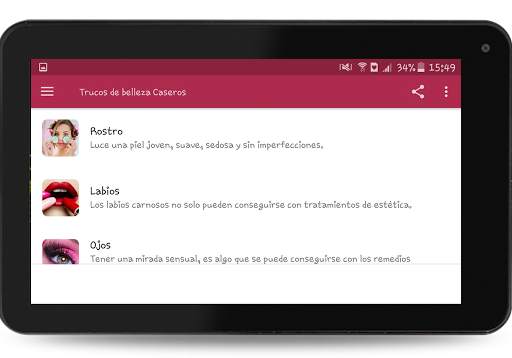 Trucos de belleza Caseros screenshot 7