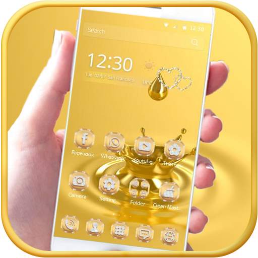 Gold Water drop Theme 1.2.1