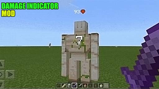 Damage Indicator Addon For MCPE screenshot 1