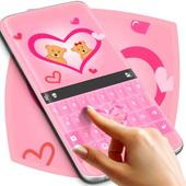 Pink Love Keyboard Free आइकन