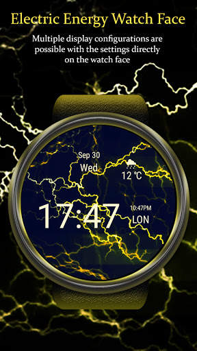 Electric Energy Watch Face - Wear OS Smartwatch screenshot 5