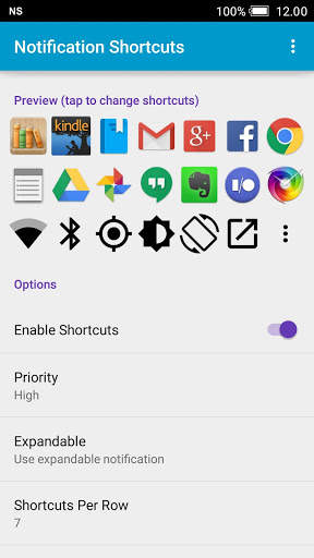 Notification Shortcuts screenshot 1