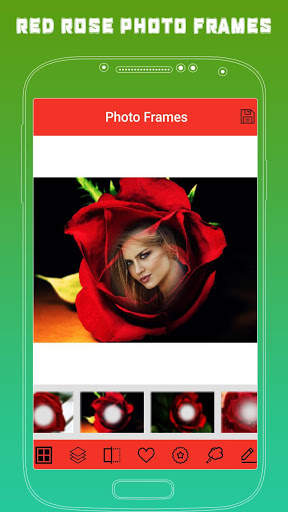 Red Rose Photo Frame - Rose Photo Effect 1 تصوير الشاشة