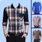 Men Check Shirt Photo Suit - Man Casual Shirt 1.0.3