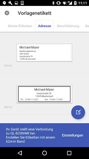 Brother iPrint&Label screenshot 1