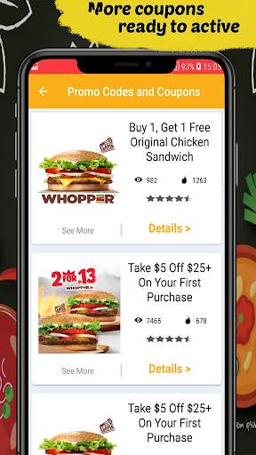 Food Coupons For Burger King 1001- Burger Shop 🍔 screenshot 4