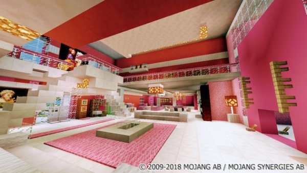 Pink House for Girls. Minecraft Map screenshot 6