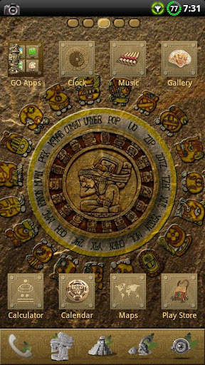 MAYAN GO Launcher EX Theme screenshot 1