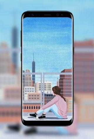 Lonely Girl Wallpapers 3 تصوير الشاشة
