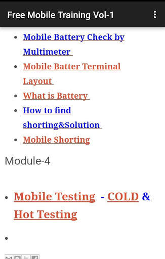 Free Mobile Online Training Vol-1 screenshot 3