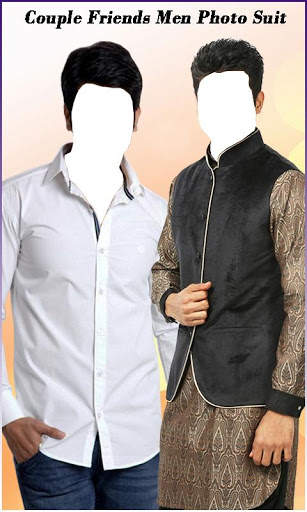 Couple Friends Men Photo Suit screenshot 1