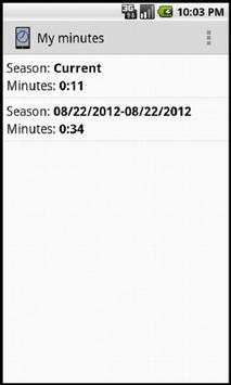 My Minutes screenshot 2