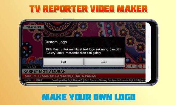 Tv Reporter Video Maker screenshot 4