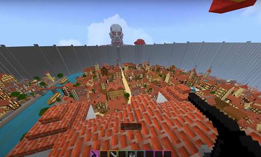 mod aot titan attack minecraft screenshot 1