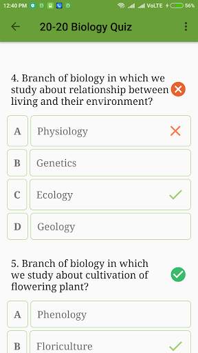 20-20 Biology Quizzes screenshot 9