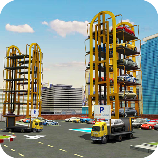 다단계 스마트 카 주차장 크레인 Parking Game icon