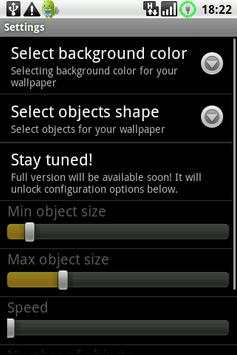 Geometro Live Wallpaper Lite screenshot 2