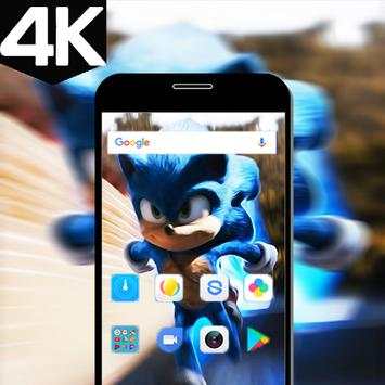 4k Blue Hedgehog Wallpaper New screenshot 2