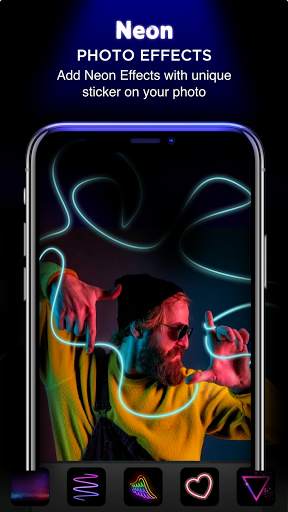 Neon Photo Editor Pro: Drip Art, Neon Line Art screenshot 1