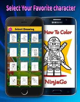 How To Color Lego Ninja Coloring game for adult screenshot 2