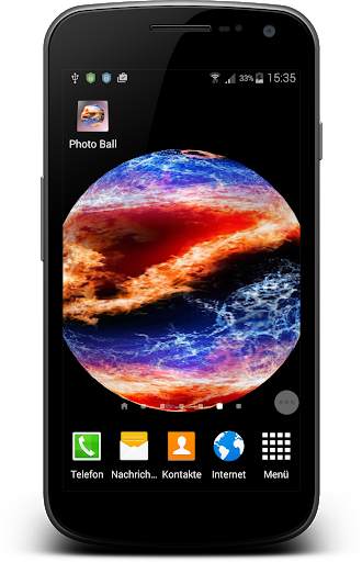 Photo Art Ball Live Wallpaper screenshot 1