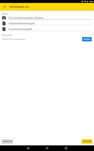 WEB.DE Tresor screenshot 13