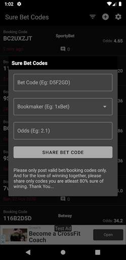 Sure Bet Codes: Today's Codes screenshot 7