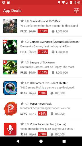 AppDeals - Free & low cost apps for limited time screenshot 1