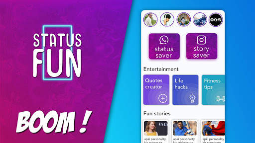 Status maker, Quotes creator, Story saver screenshot 1