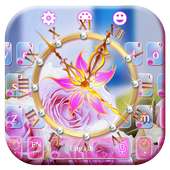 Rose Clock Diamond Keyboard icon