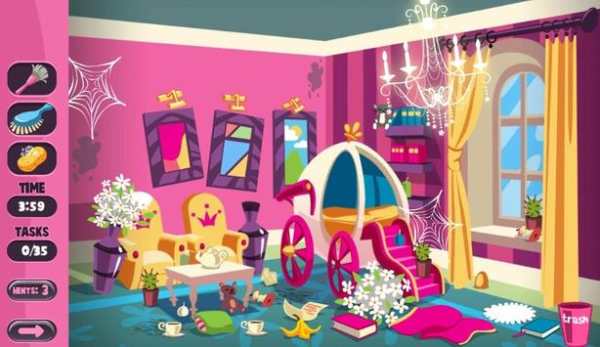 Baby Doll House Cleaning Princess Room Game screenshot 5