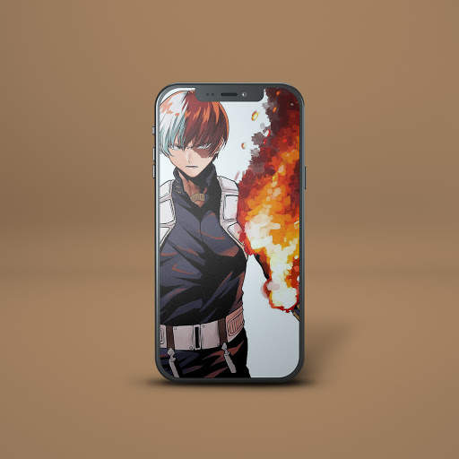 HD Shoto Todoroki Boku no Hero Anime Wallpaper screenshot 1
