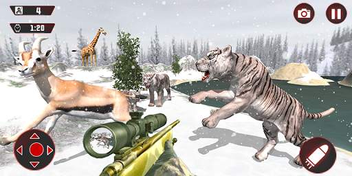 Angry Tiger Hunter : Crazy Mountain shooter screenshot 2