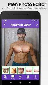 Men Photo Editor : Hair styles,Abs,Mustache,Beard 5 تصوير الشاشة