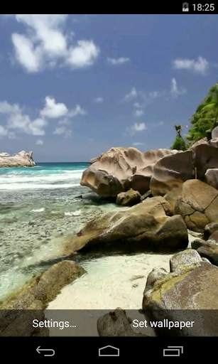 Beautiful beach Video LWP screenshot 1