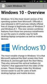Learn Windows 10 скриншот 2