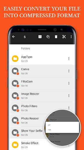 Easy Zip Unzip Tar Rar Unrar - File Manager screenshot 2