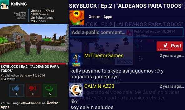 FollowChannel screenshot 3