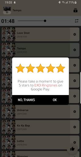 EXO Offline - Kpop Ringtones screenshot 2