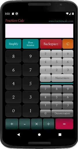 Fraction Calc - Fraction Calculator screenshot 1